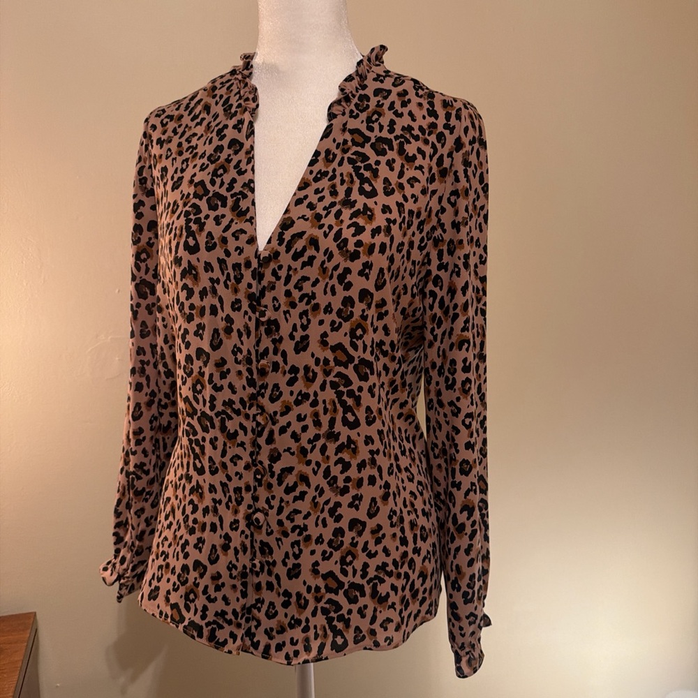 J Crew Leopard Print Women's Top